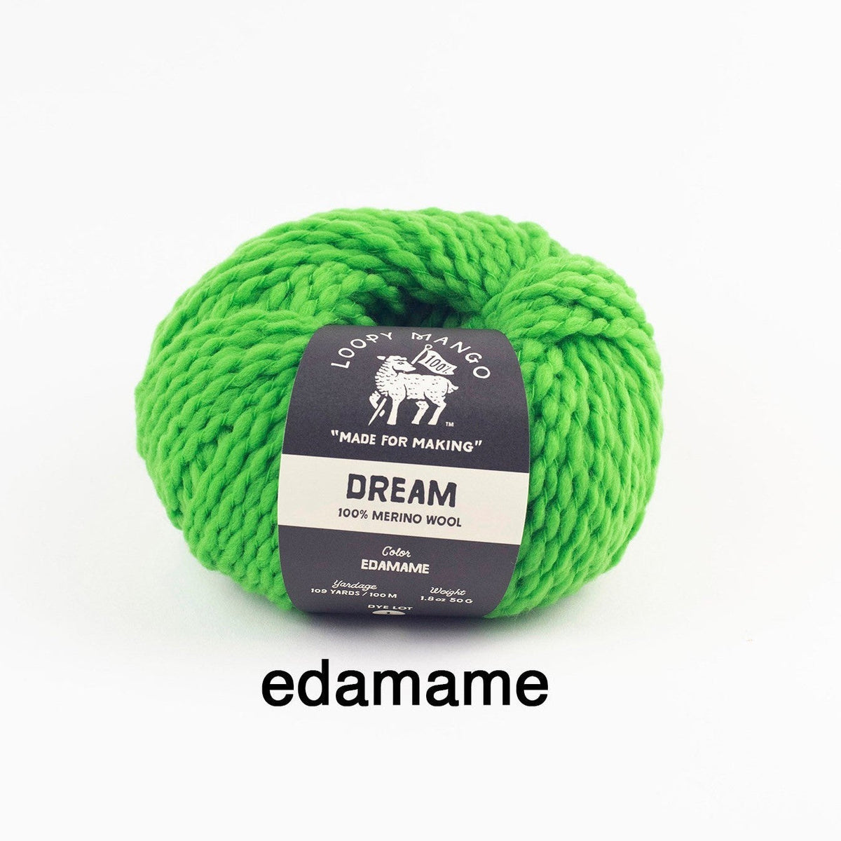 Loopy Mango-Dream (Merino Worsted)-yarn-Edamame-gather here online