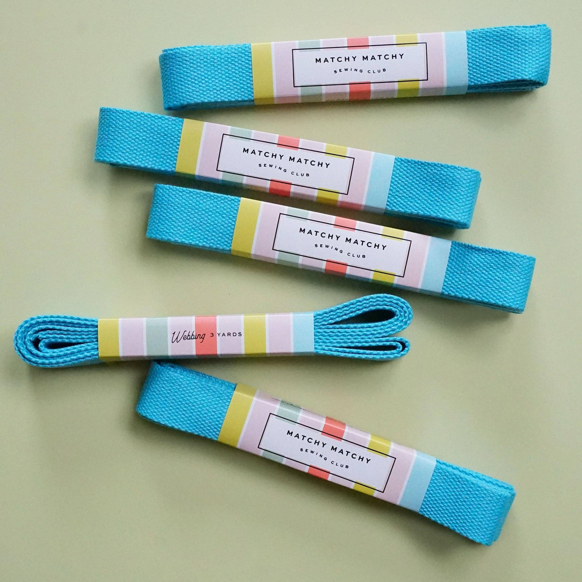 Matchy Matchy Sewing Club-Turquoise Webbing 1.25"-trim-gather here online