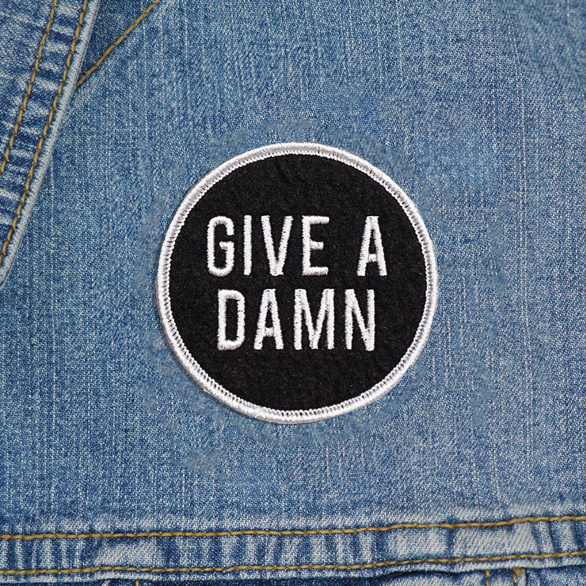 Oxford Pennant-Give A Damn Iron-On Patch-patches + pins-gather here online