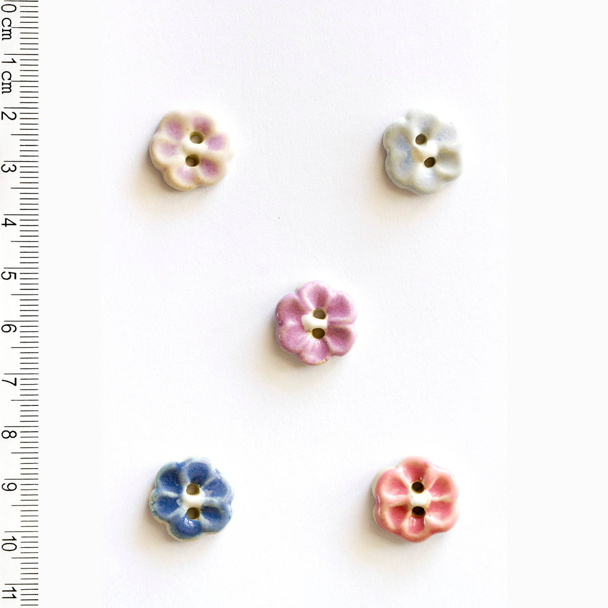 Incomparable Buttons-Large Pastel Flower Buttons-button-gather here online