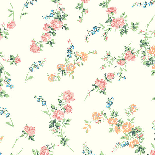 Liberty of London-Tana Lawn - Elizabeth Multi Pastel-fabric-gather here online