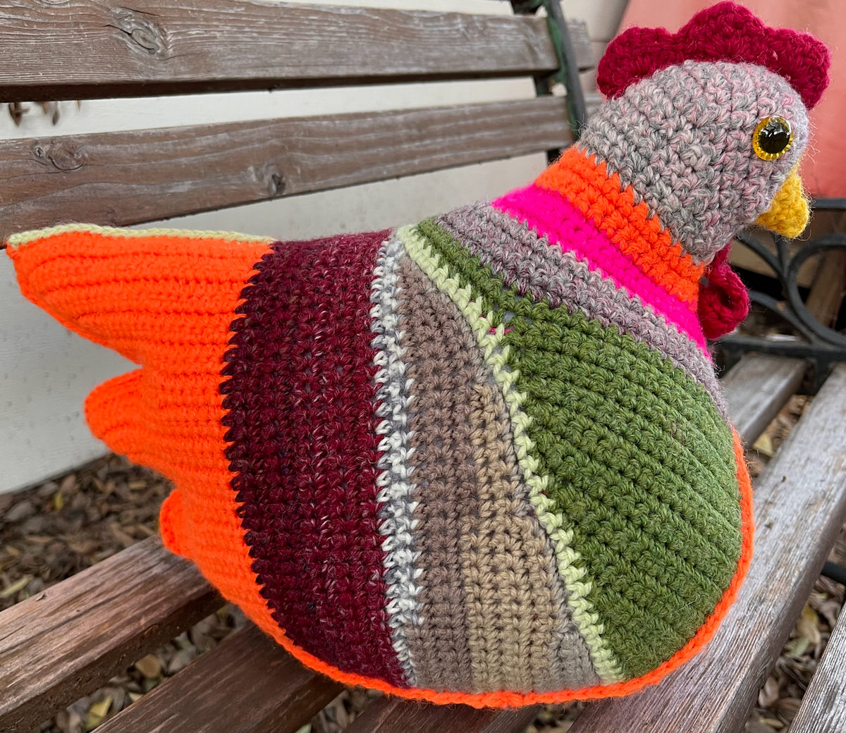 gather here classes-Crochet - Emotional Support Chicken - 2 sessions-class-gather here online