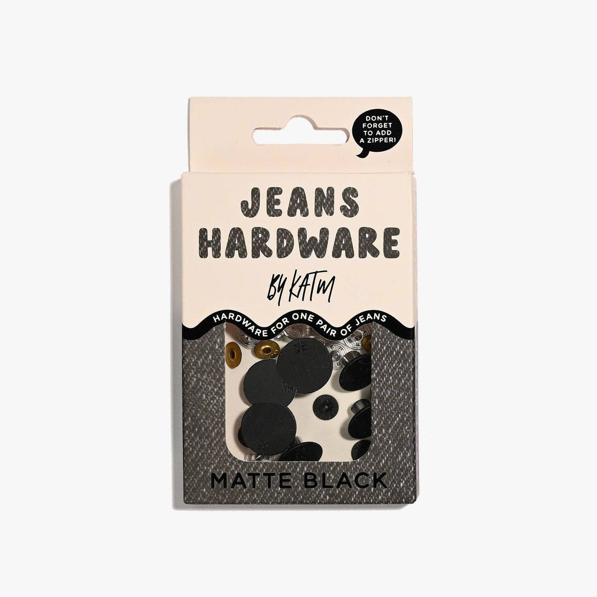 Kylie and The Machine-Jeans Hardware Kit - Matte Black-hardware kit-gather here online