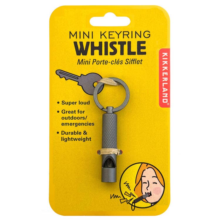 Kikkerland-Mini Keyring Whistle-accessory-gather here online