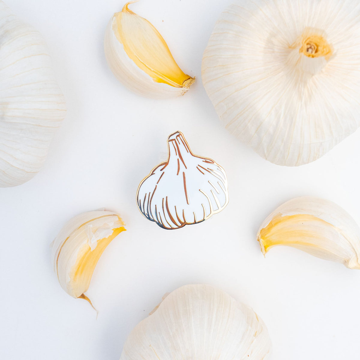 Sherry's Palette-Garlic Enamel Pin-patches + pins-gather here online