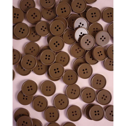 Matchy Matchy Sewing Club-Cocoa Retro Buttons-button-gather here online