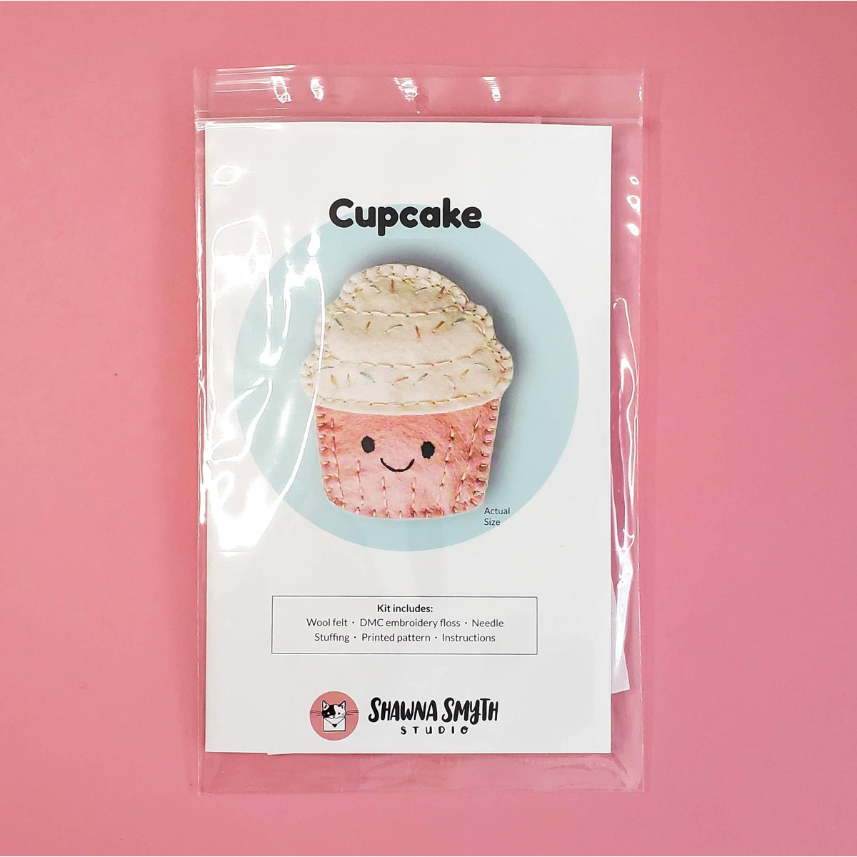 Shawna Smyth Studio-Cupcake DIY Felt Kit-sewing kit-gather here online