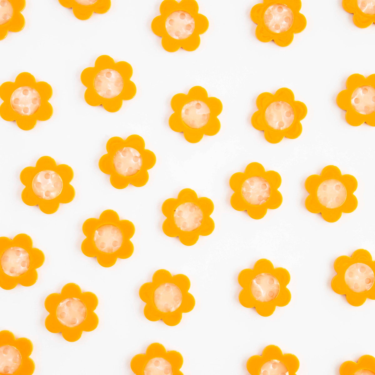 Sarah Hearts-Yellow Daisy Large 1" Buttons-button-gather here online