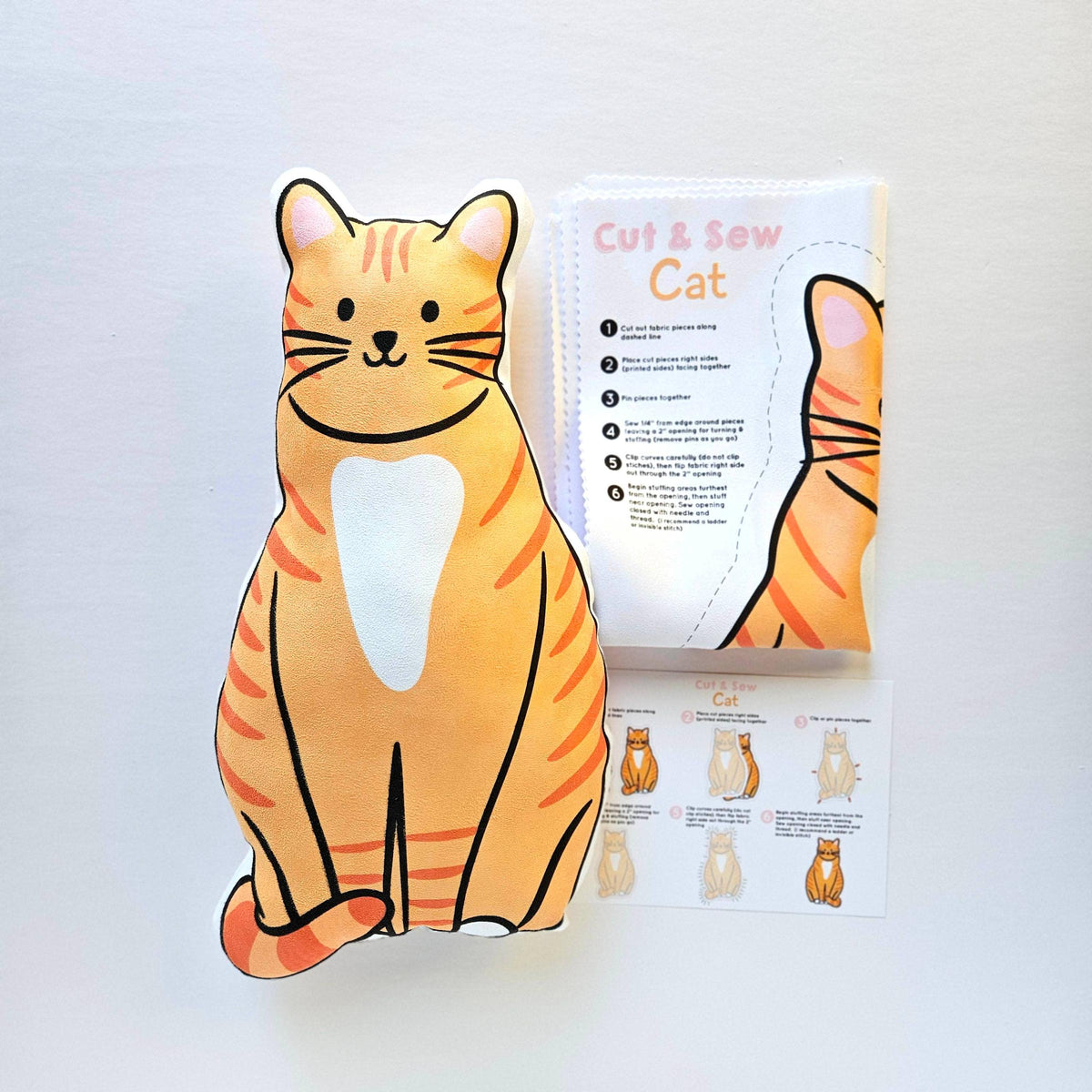 Nickwilljack-DIY Beginner Cat Sewing Kit-sewing kit-gather here online