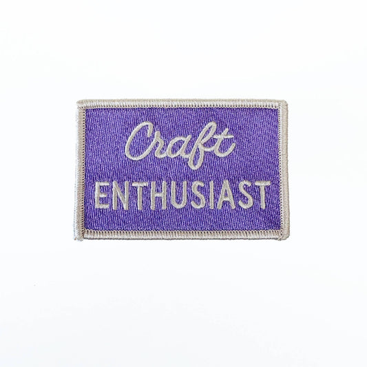 Craft Enthusiast Vintage Style Iron-On Patch