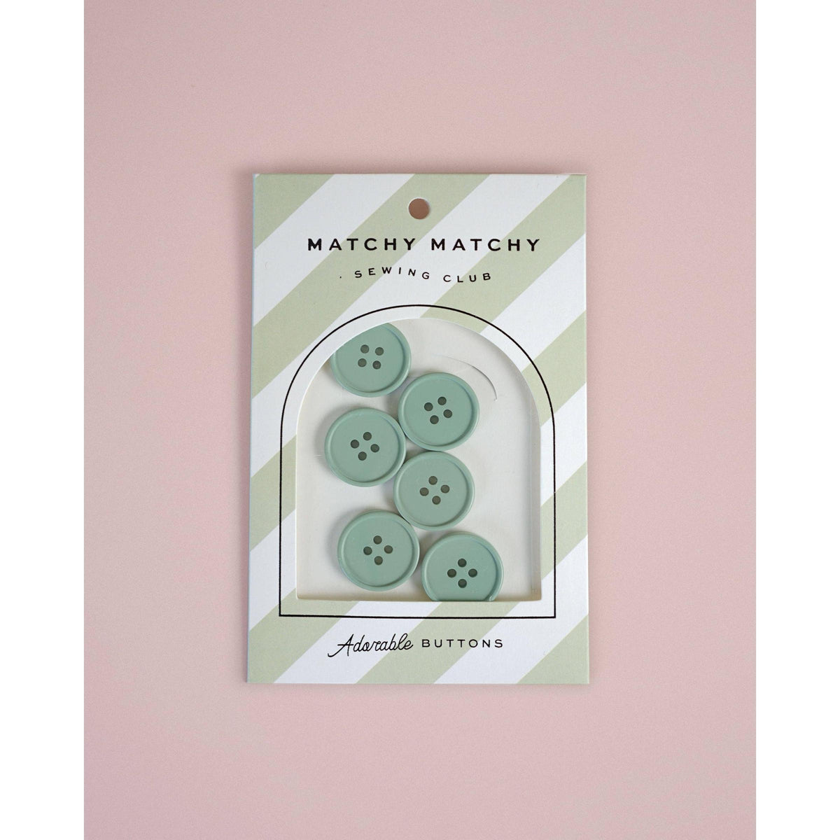 Matchy Matchy Sewing Club-Sage Retro Buttons-button-gather here online