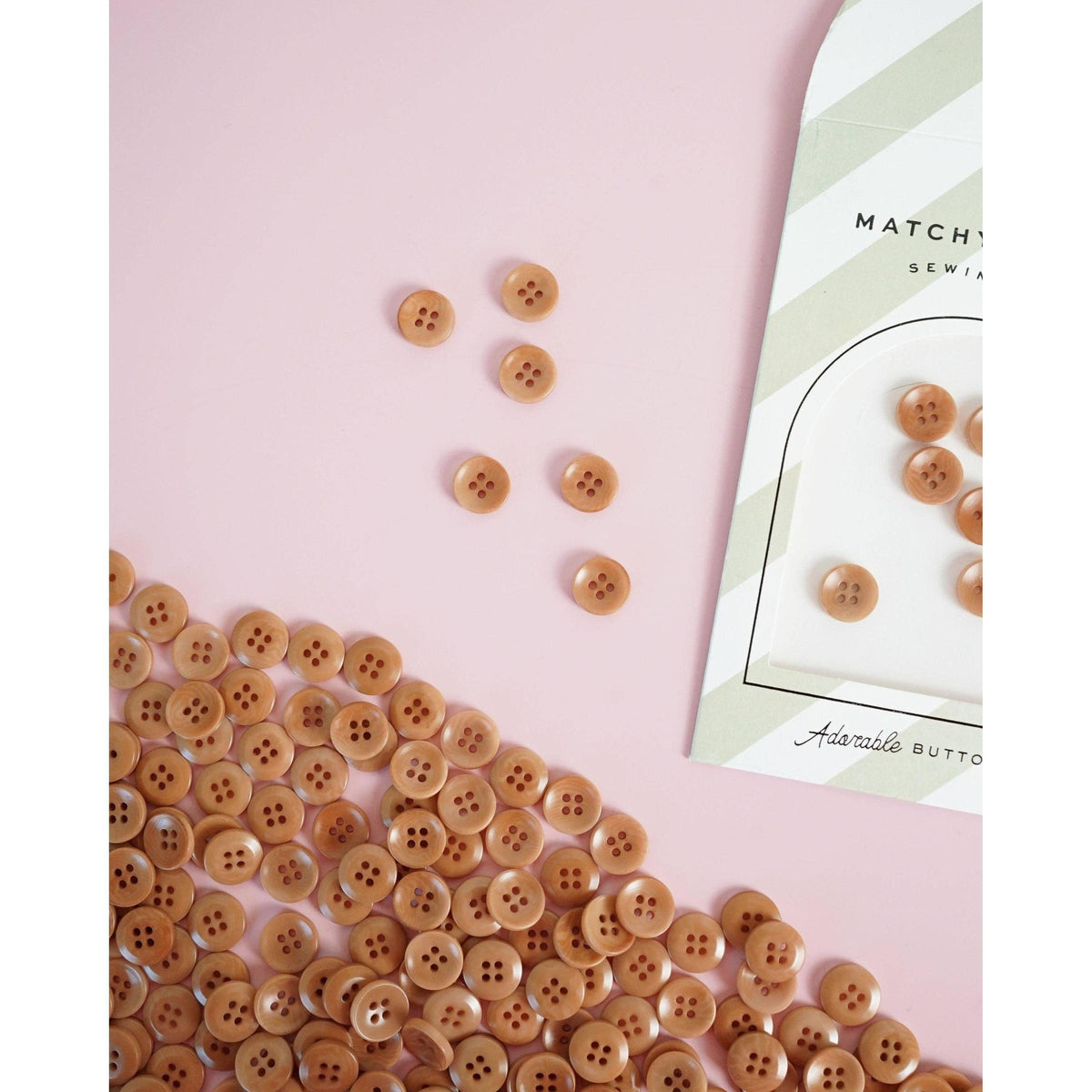 Matchy Matchy Sewing Club-Caramel 1/2" Corozo Nut Buttons-button-gather here online