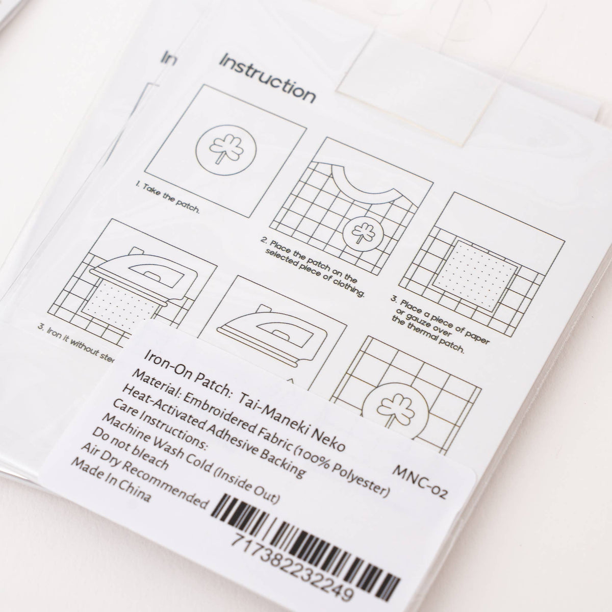 Great Zakka-Maneki Neko Lucky Cat Iron-On Patch-patches + pins-gather here online