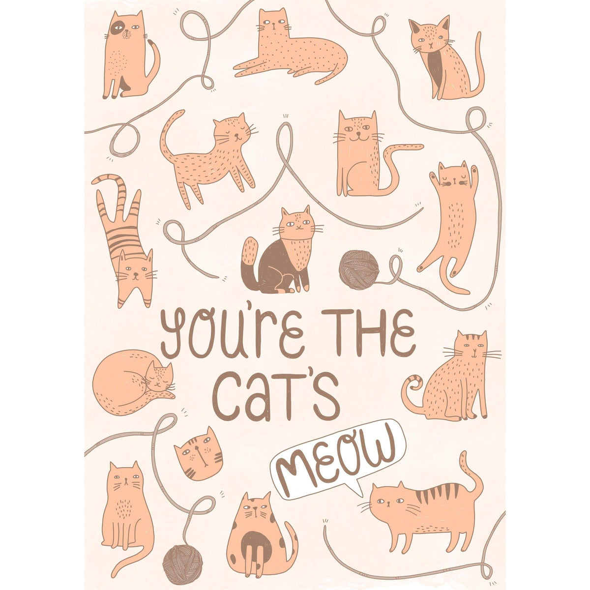 Pen+Pine-Cat's Meow Greeting Card-greeting card-gather here online