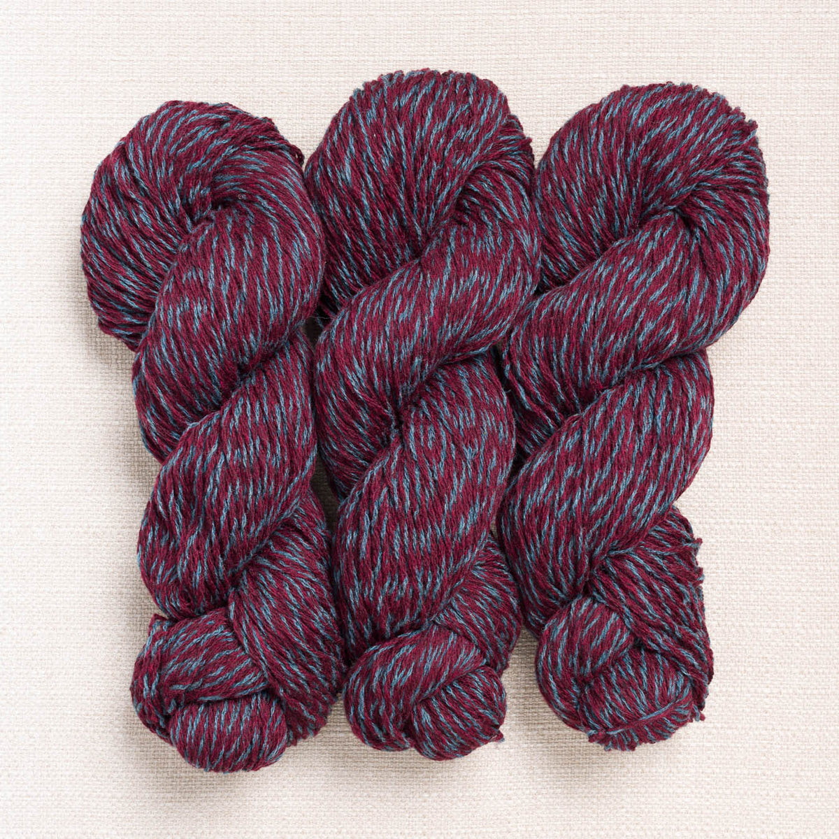 Vobelle-Vobelle Merino DK-yarn-Burgundy & Slate-gather here online