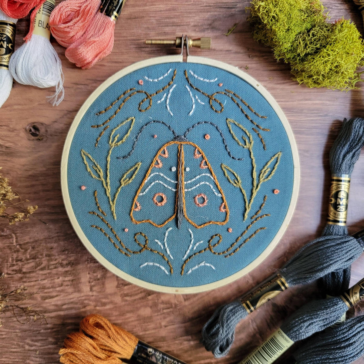 Holly Oddly-Moth, 4" Embroidery Kit-embroidery kit-gather here online