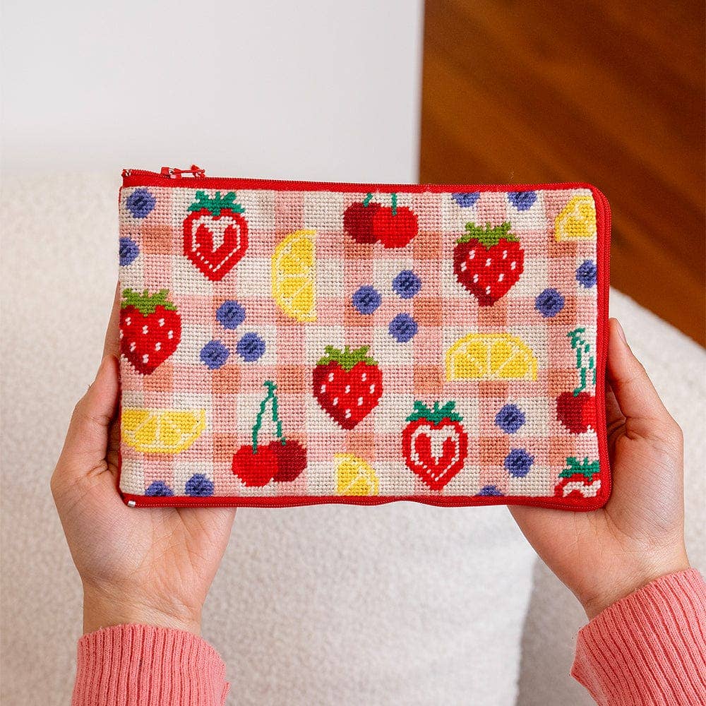 Craft Club-Fruit Market - Needlepoint Pouch Kit-craft kit-gather here online