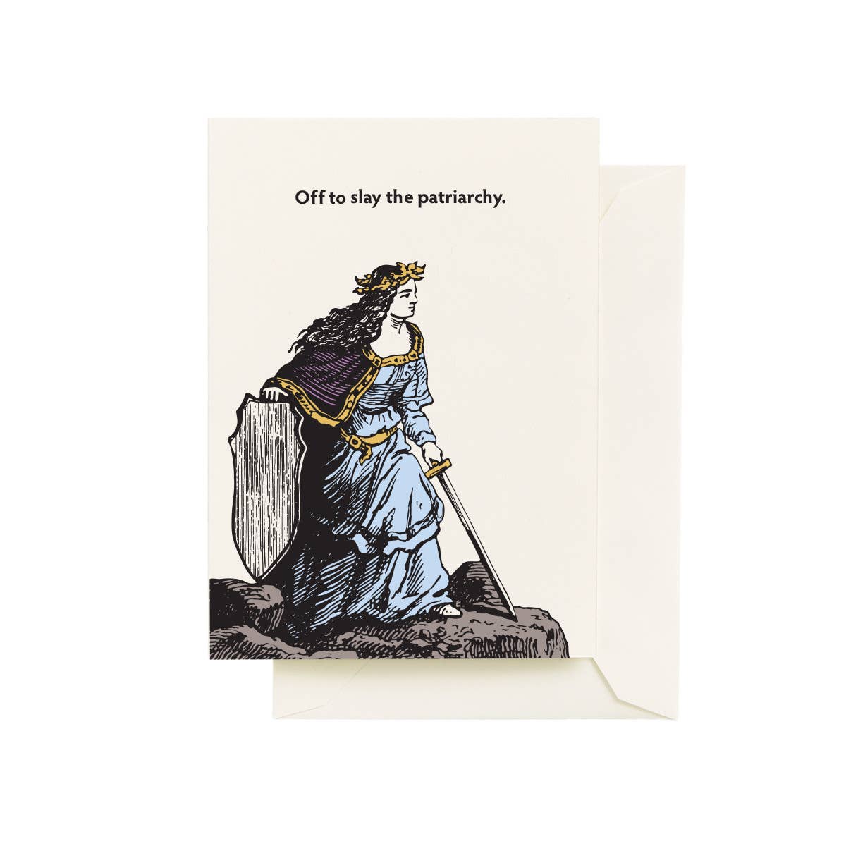 Seltzer Goods-Slay Patriarchy Simple Syrup Card-greeting card-gather here online