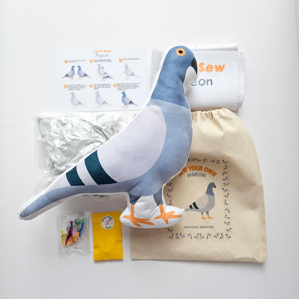 Nickwilljack-DIY Beginner Pigeon Sewing Kit-sewing kit-gather here online