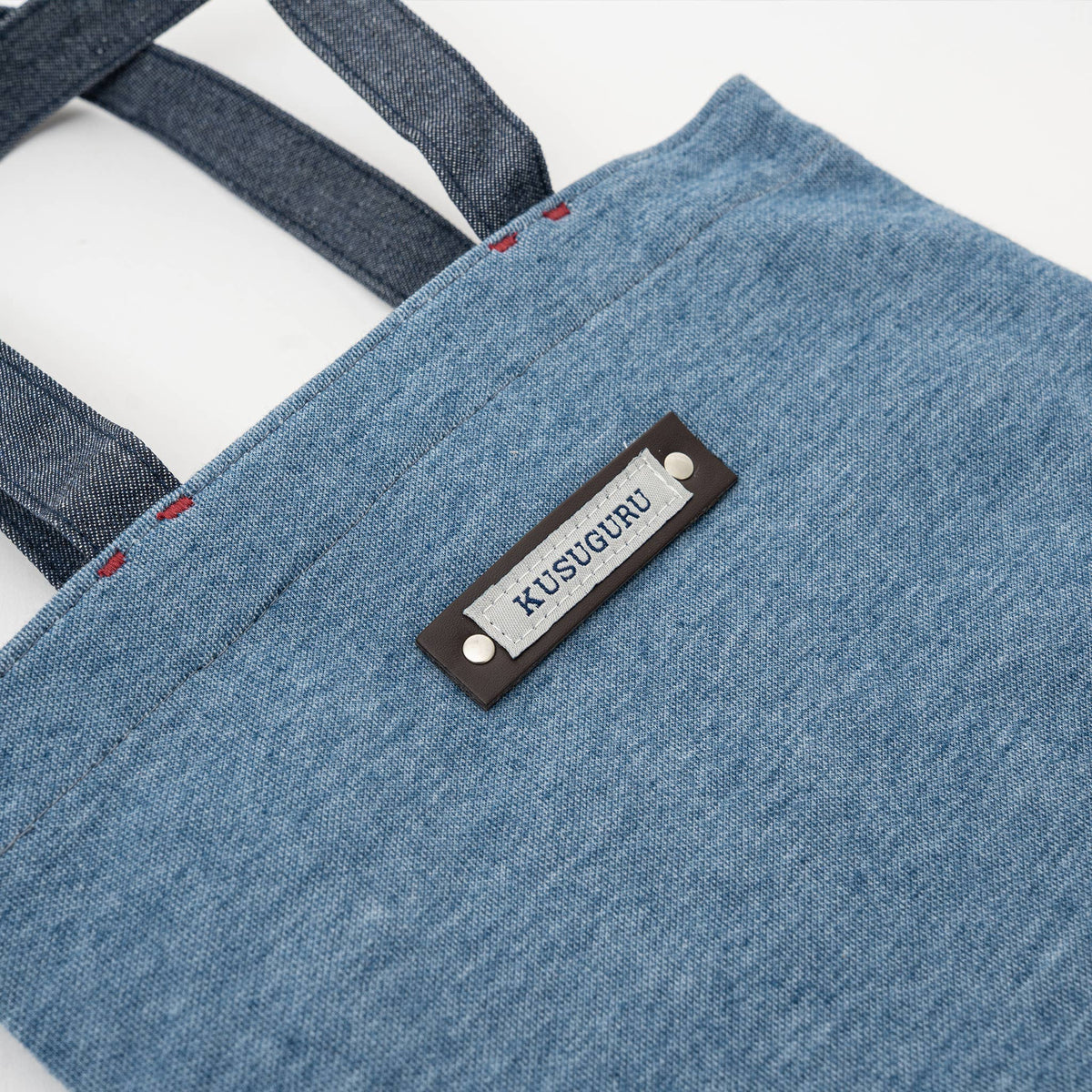 U PLUS INC-Nago Cat Embroidered Small Tote - Blue-bags & baskets-gather here online