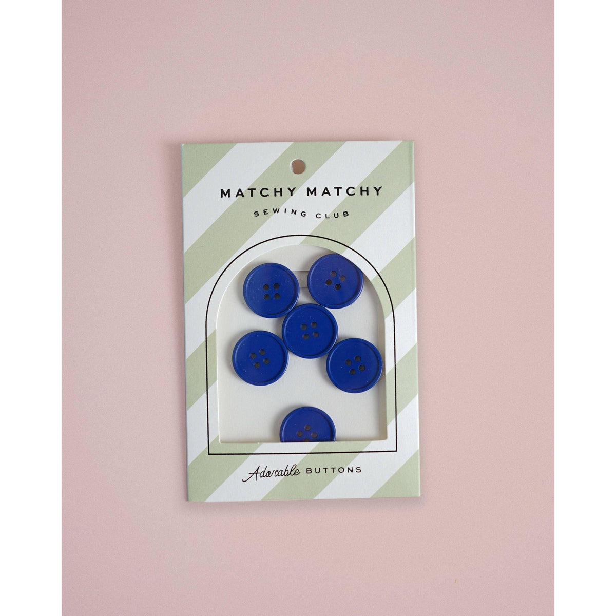 Matchy Matchy Sewing Club-Cobalt Retro Buttons-button-gather here online