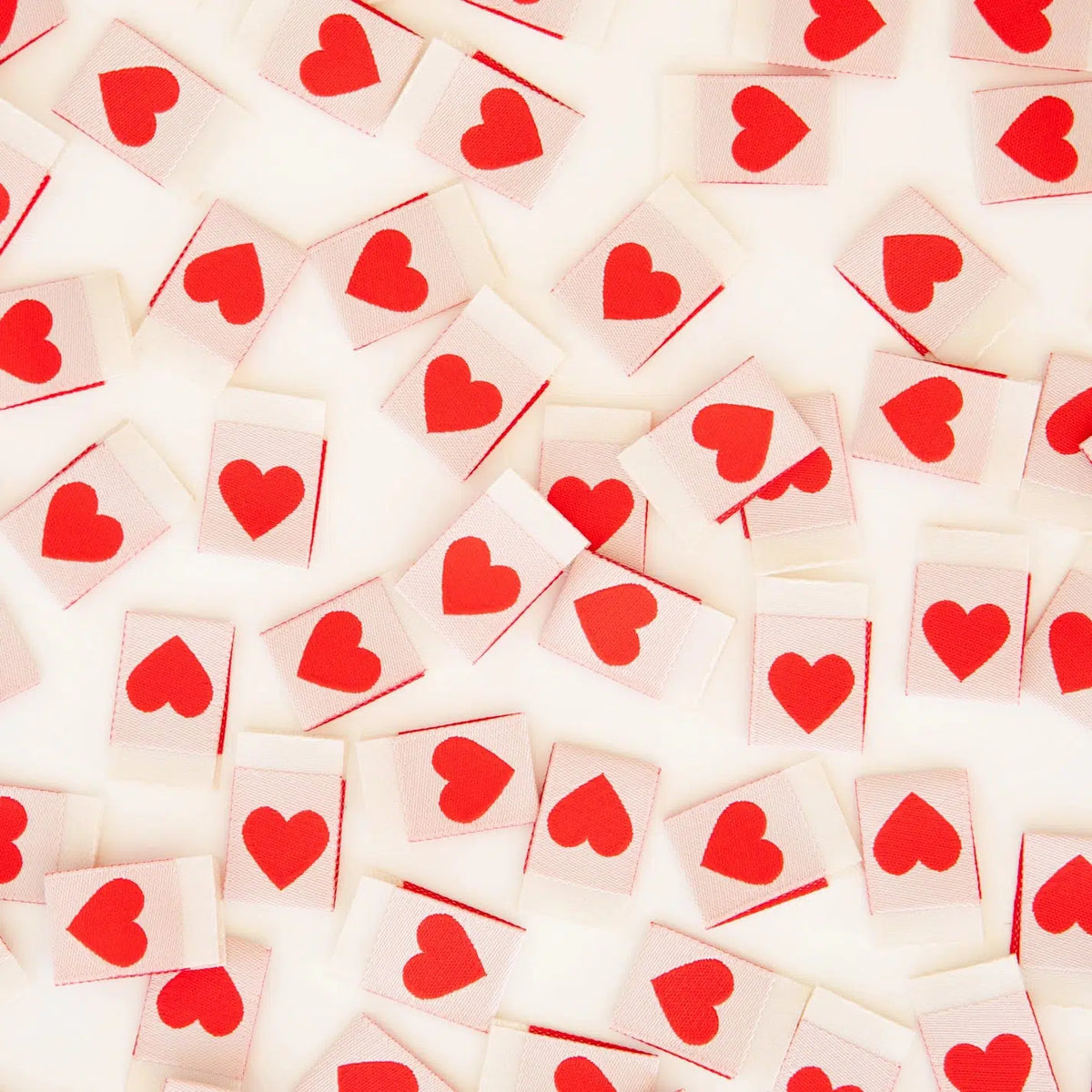 Sarah Hearts-Red Heart Woven Labels-notion-gather here online