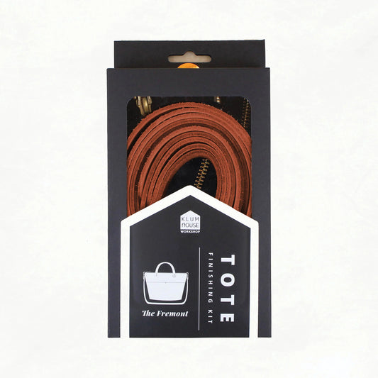 Klum House Workshop-Fremont Tote Finishing Kit - Chestnut & Antique Brass-hardware kit-gather here online