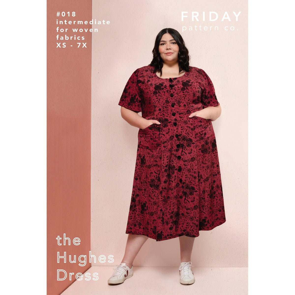 Friday Pattern Company-The Hughes Dress-sewing pattern-gather here online