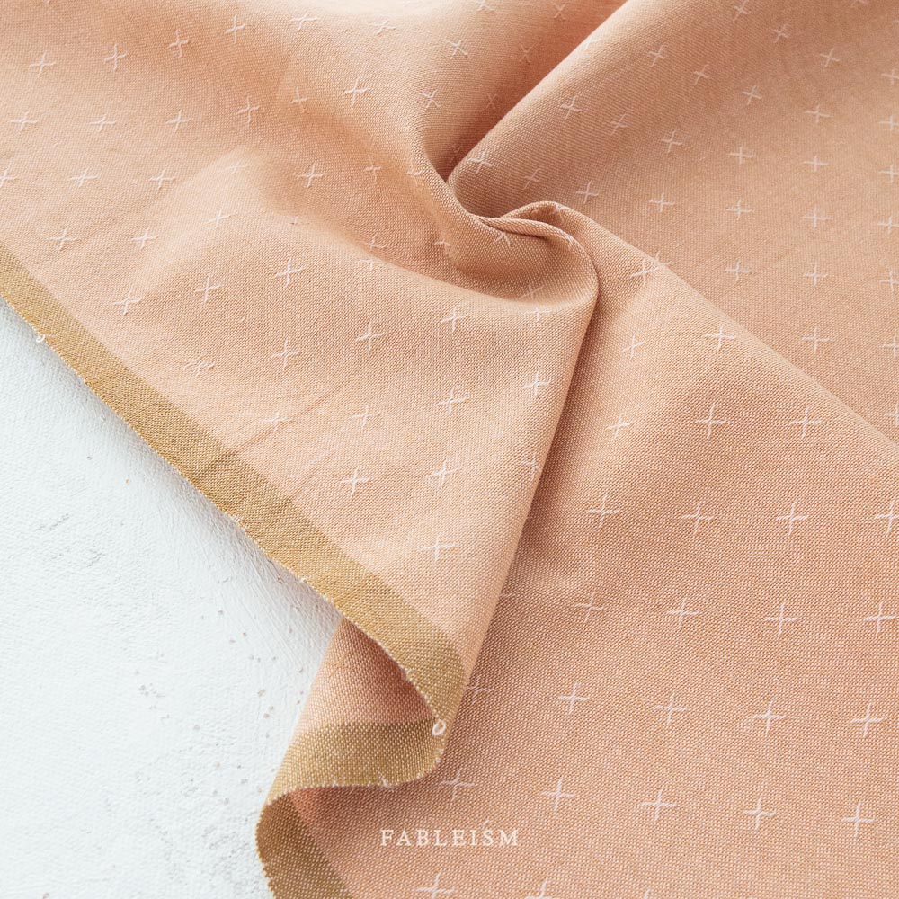 Fableism Supply Co-REMNANT: Sprout Woven, Pink Sand 30% OFF 1.22 YDS-fabric remnant-gather here online