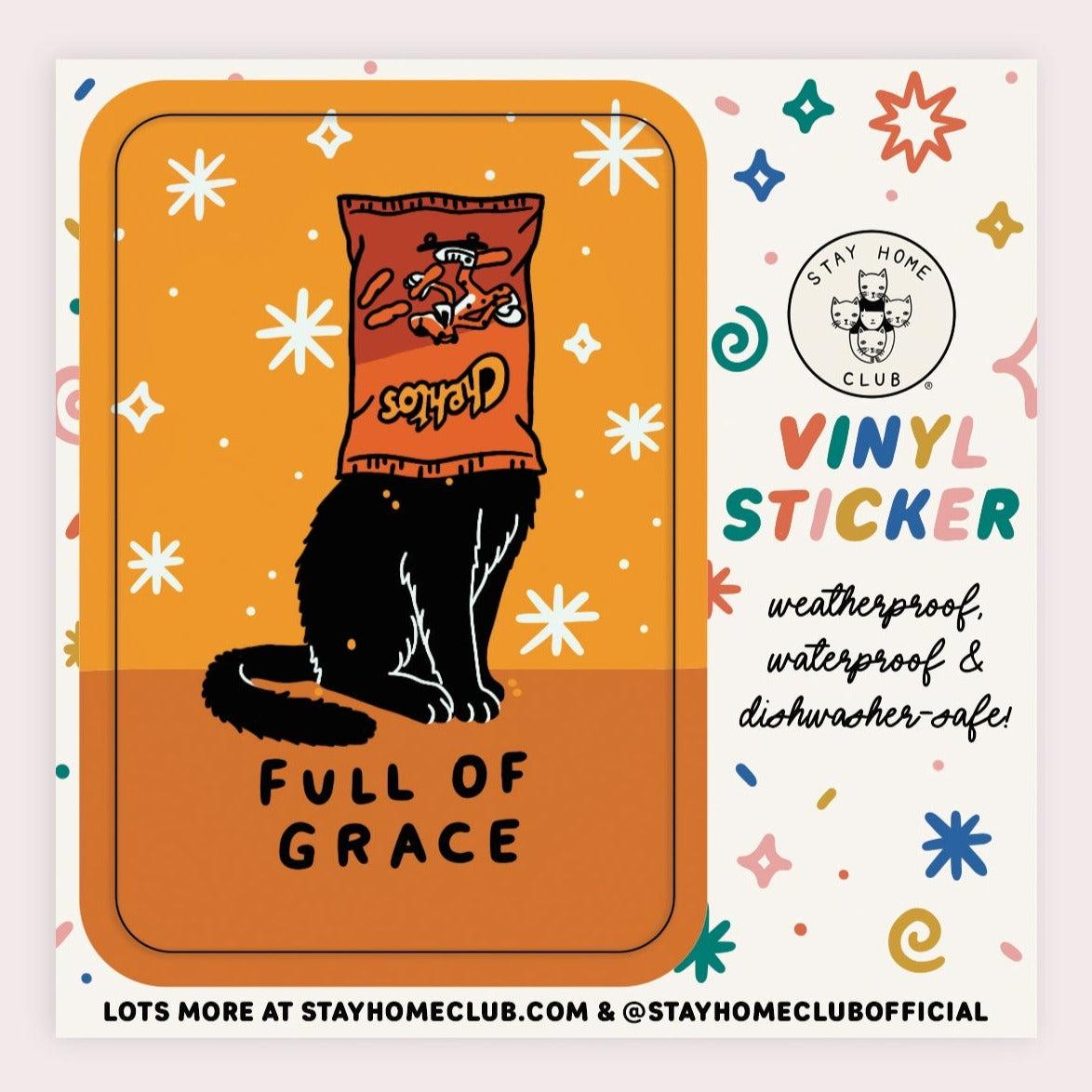 Stay Home Club-Full of Grace Sticker-accessory-gather here online