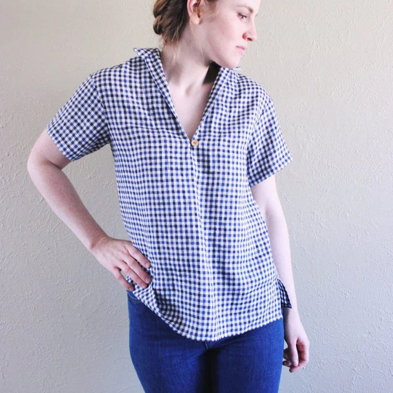 Anna Allen Patterns-Heidi Pullover Top Pattern - PDF DOWNLOAD-sewing pattern-gather here online