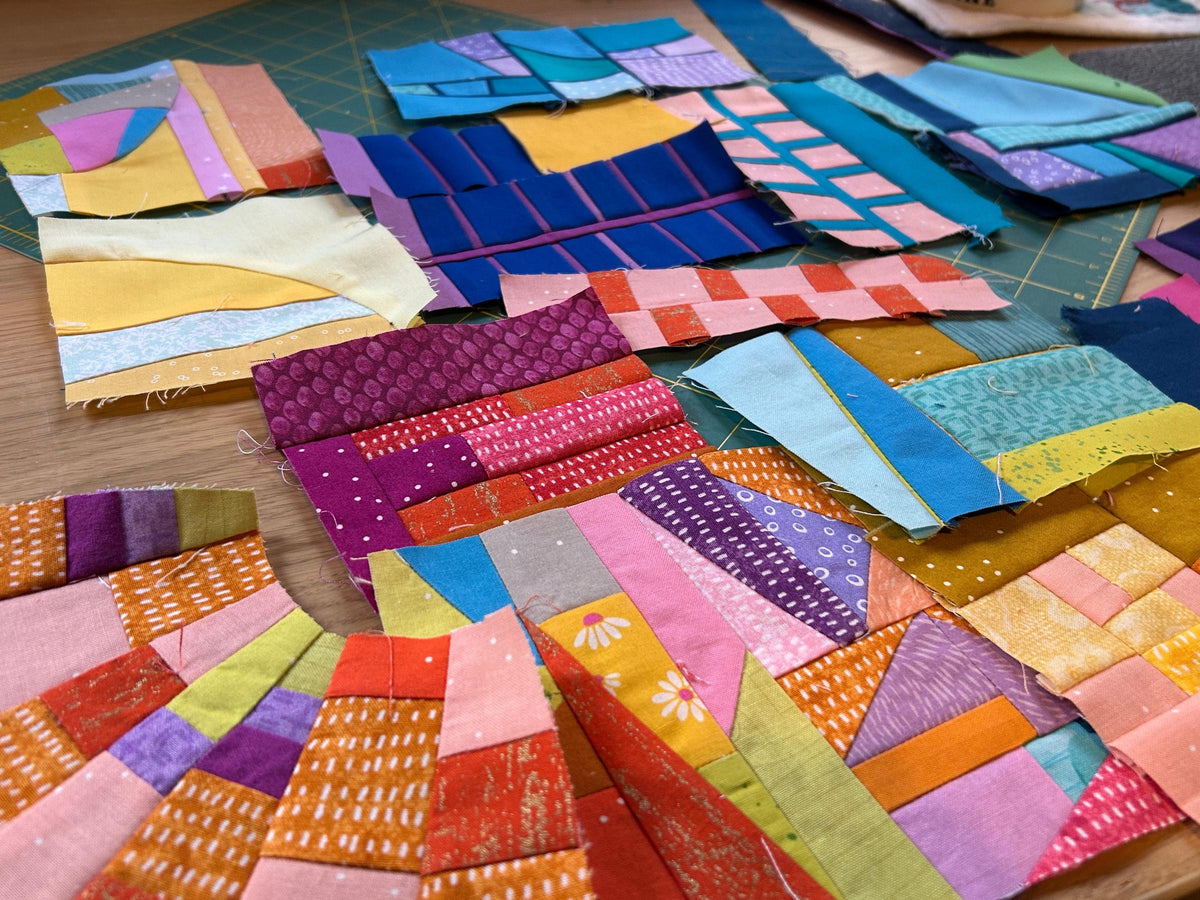 gather here classes-Beginner Improv Piecing Studio-class-gather here online
