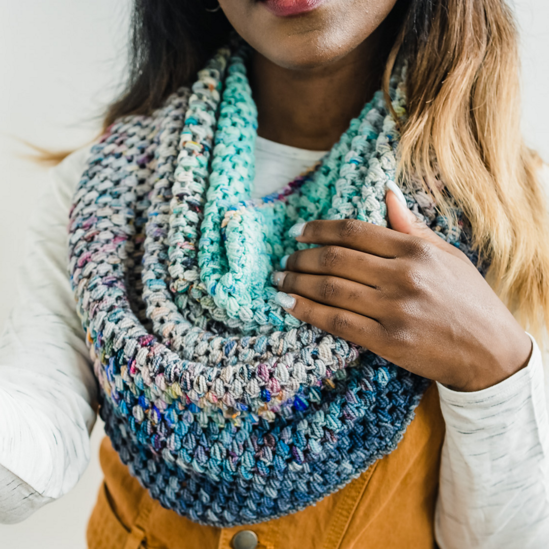 gather here classes-Crochet - Juniper Cowl-class-gather here online