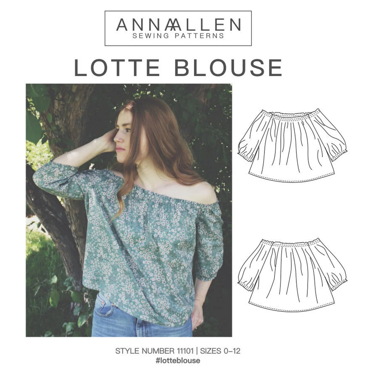 Anna Allen Patterns-Lotte Blouse Pattern - PDF DOWNLOAD-sewing pattern-gather here online