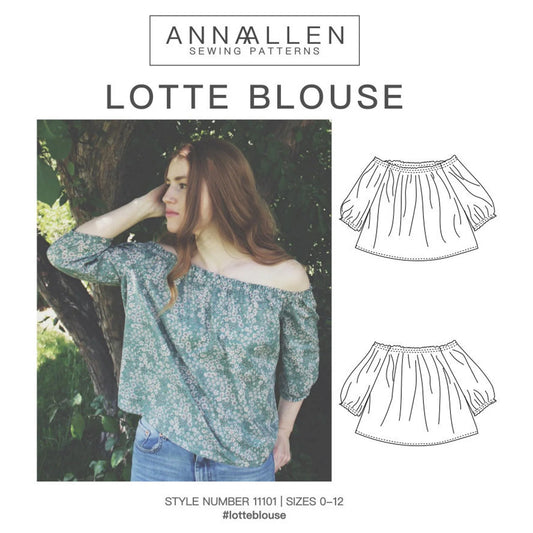 Anna Allen Patterns-Lotte Blouse Pattern - PDF DOWNLOAD-sewing pattern-gather here online