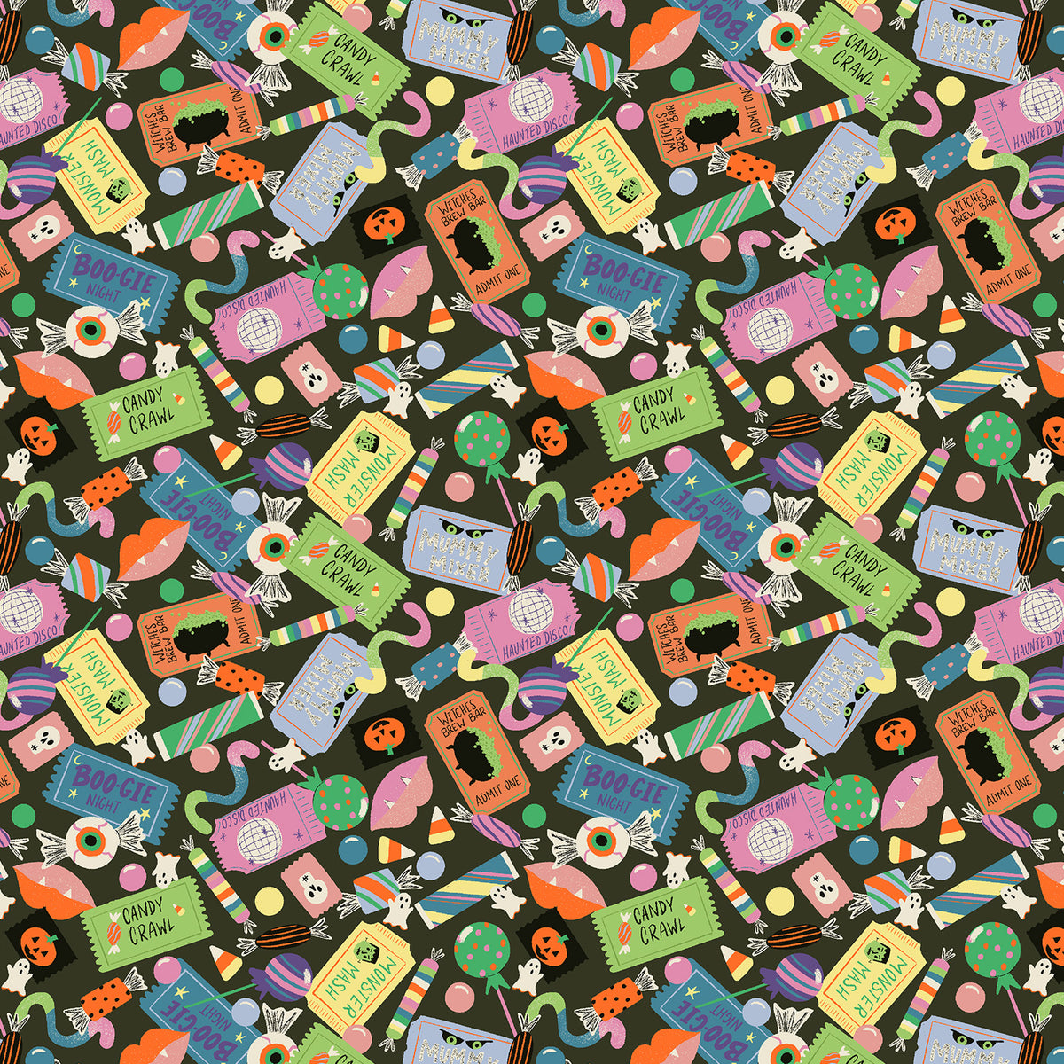 Cotton + Steel-Admit One Bone Appetit!-fabric-gather here online
