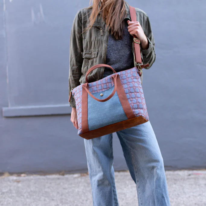Noodlehead-Oxbow Tote Pattern-sewing pattern-gather here online