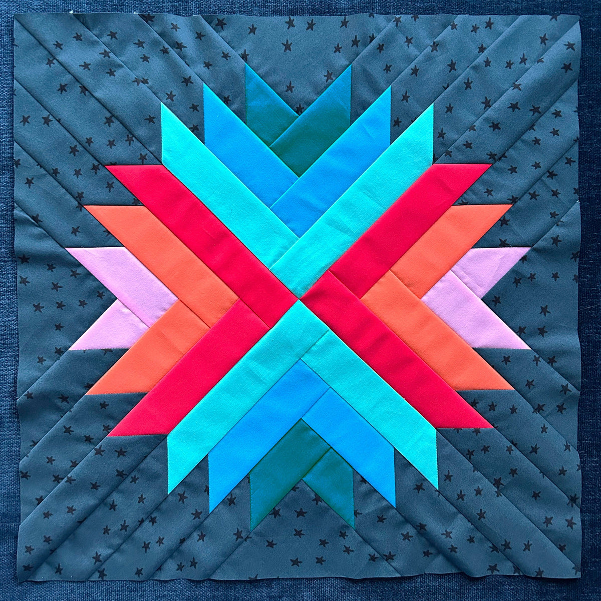 gather here classes-Patchwork Pompom Block-class-gather here online
