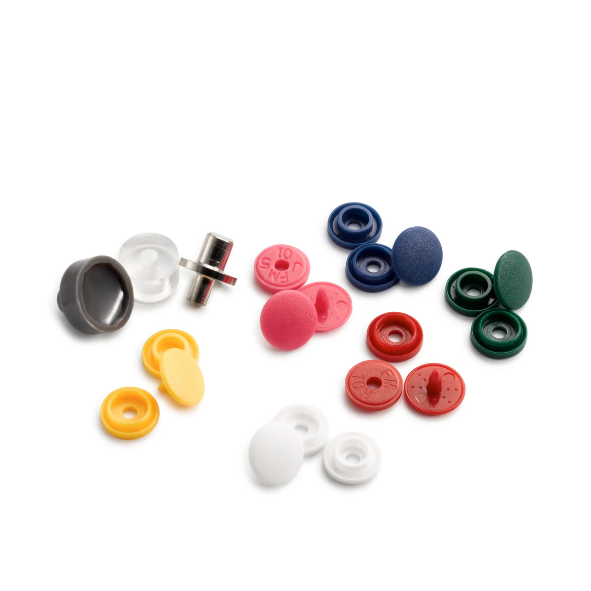 Dritz-Color Snaps Mini Box: 9mm-sewing notion-gather here online