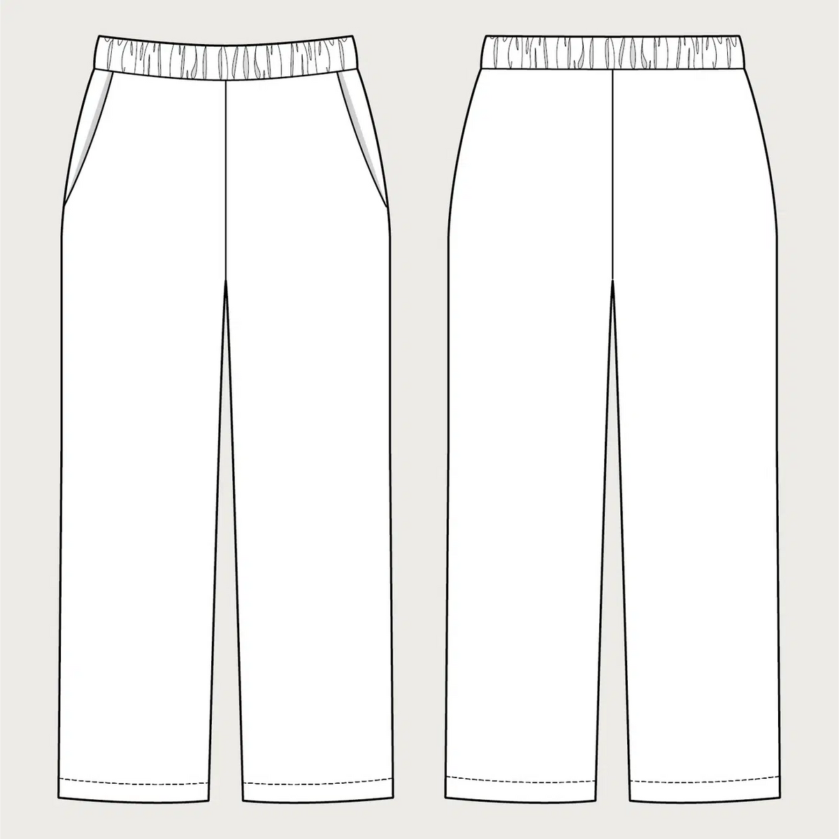 Assembly Line-Pull On Trousers Mini Pattern-sewing pattern - kids-gather here online