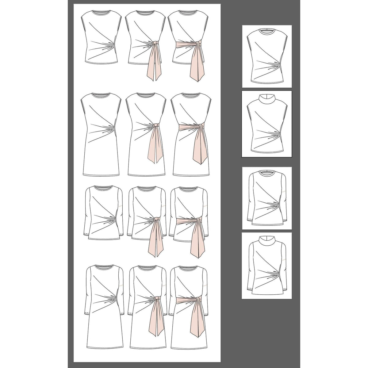 Jalie 3997 - RACHEL - All options included in the pattern