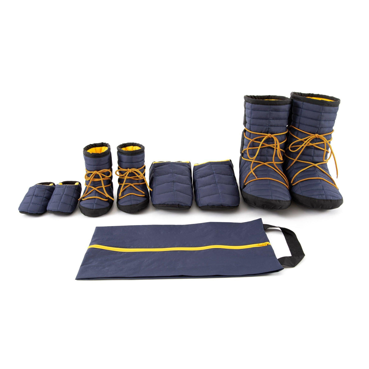 4025 // NORDIK Quilted booties and slippers with travel bag - Jalie