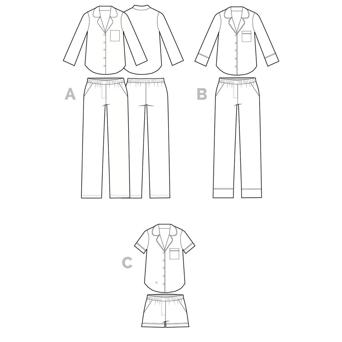 Carolyn Pajamas Pattern