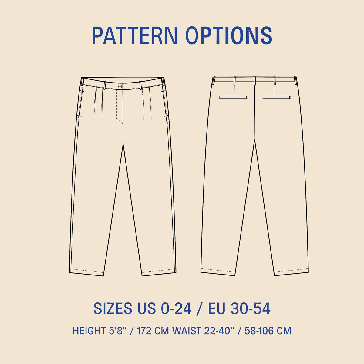 Cocoon Pants sewing pattern Wardrobe By Me