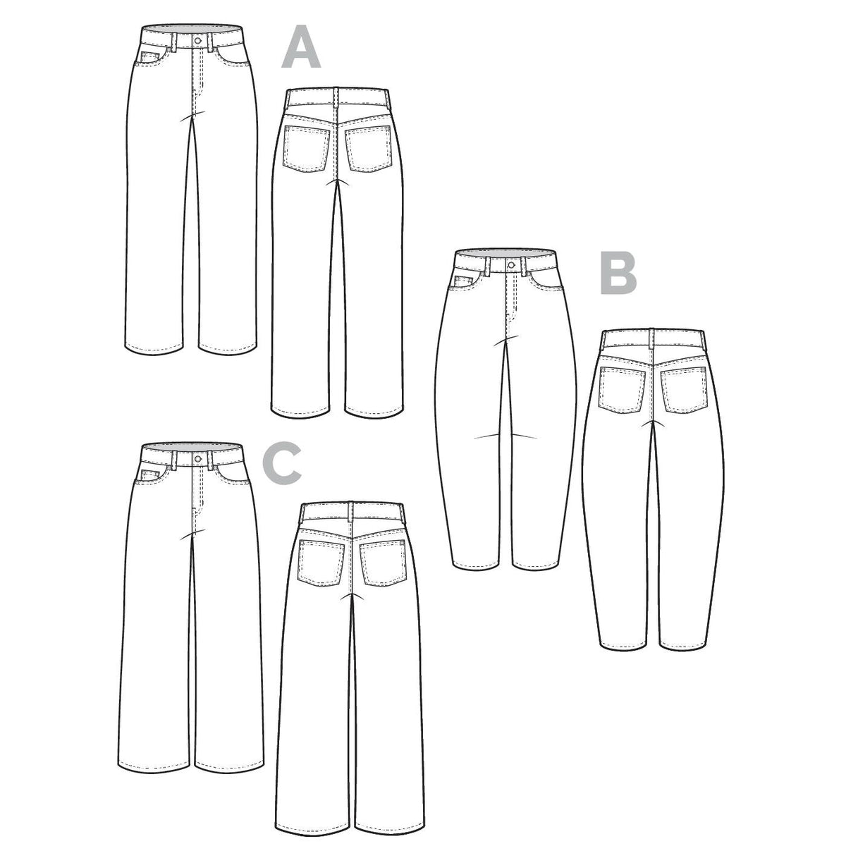 Frank Jeans Pattern