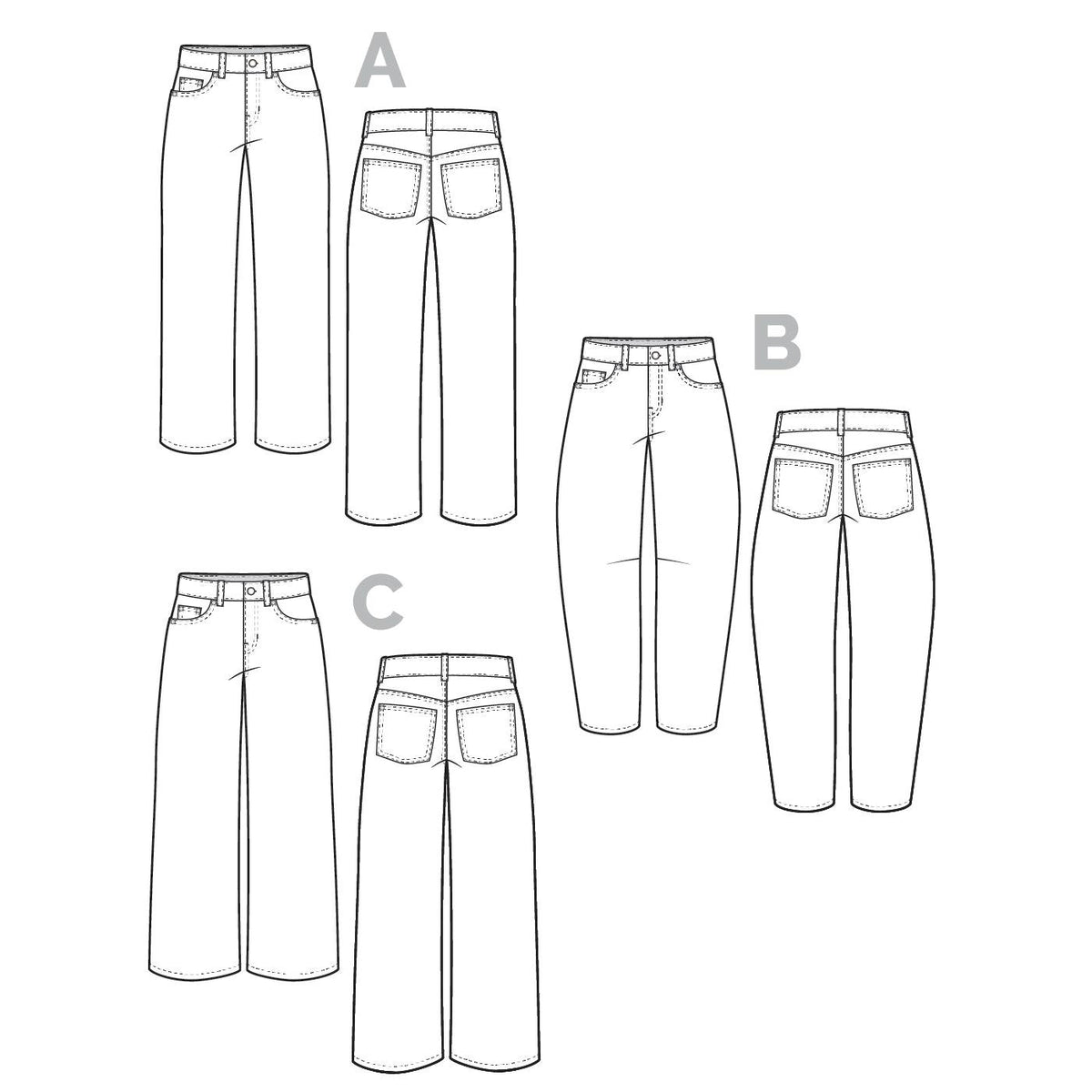 Frank Jeans Pattern