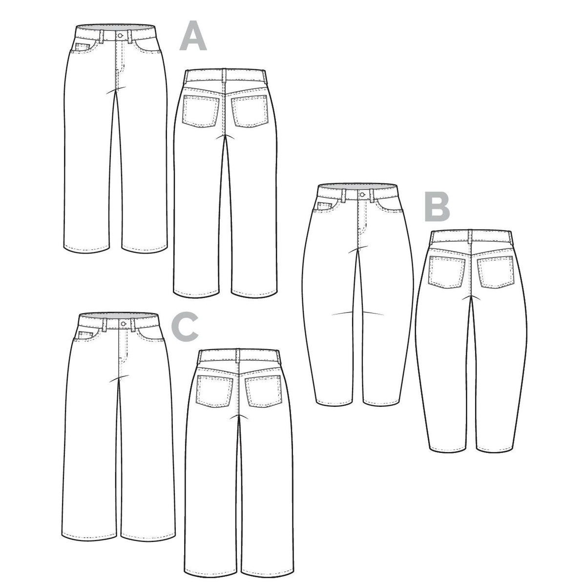 Frank Jeans Pattern