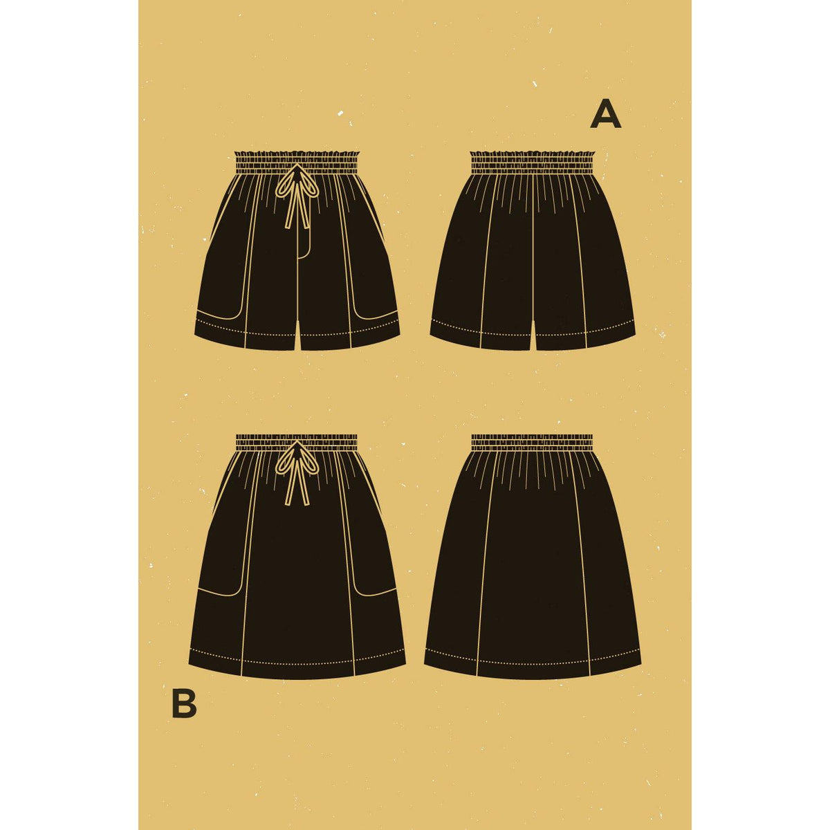 Goji Shorts + Skirt Pattern