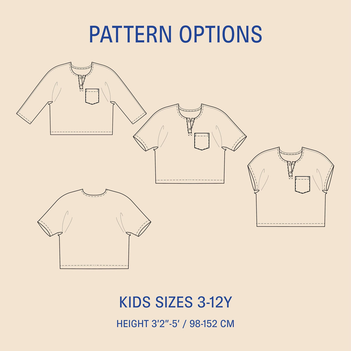 Kids Una Shirt sewing pattern Wardrobe By Me