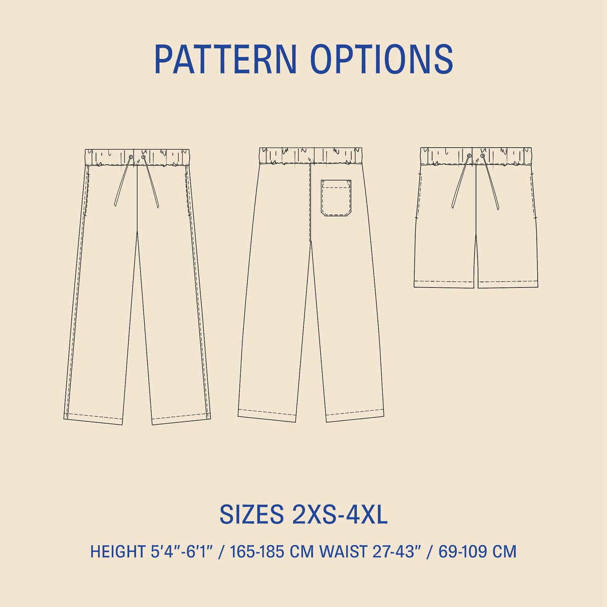Loose Linen Pants Sewing pattern Wardrobe By Me